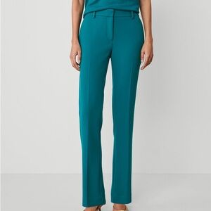 Ann Taylor Teal Straight Leg Pants